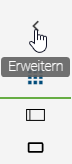 Die Option "Erweitern" der Symbolpalette wird hier angezeigt.