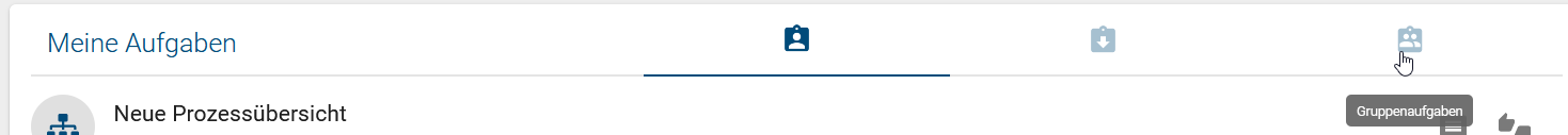 Hier wird der Reiter "Gruppenaufgaben" gezeigt.