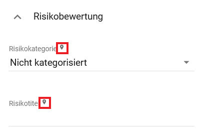 Dieser Screenshot zeigt das Symbol von Ausprägungsattributen in der Attributleiste.