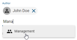 This screenshot shows how to enter the author into the governance attributes of a diagram.