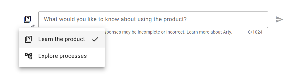 The screenshot shows the icon to the left of the input field for changing the option.
