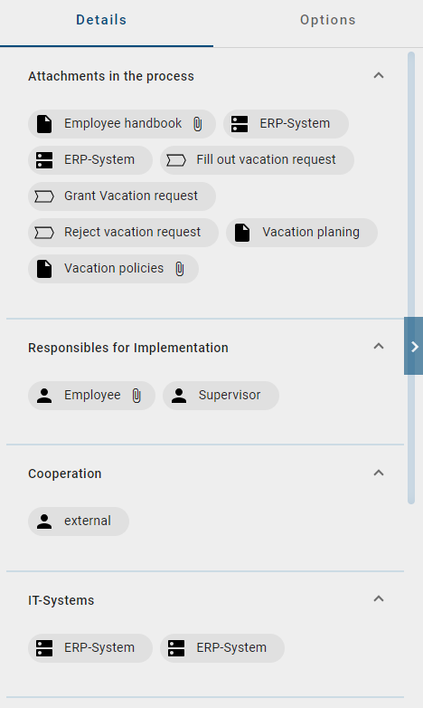 The screenshot shows the properties in the diagram view.