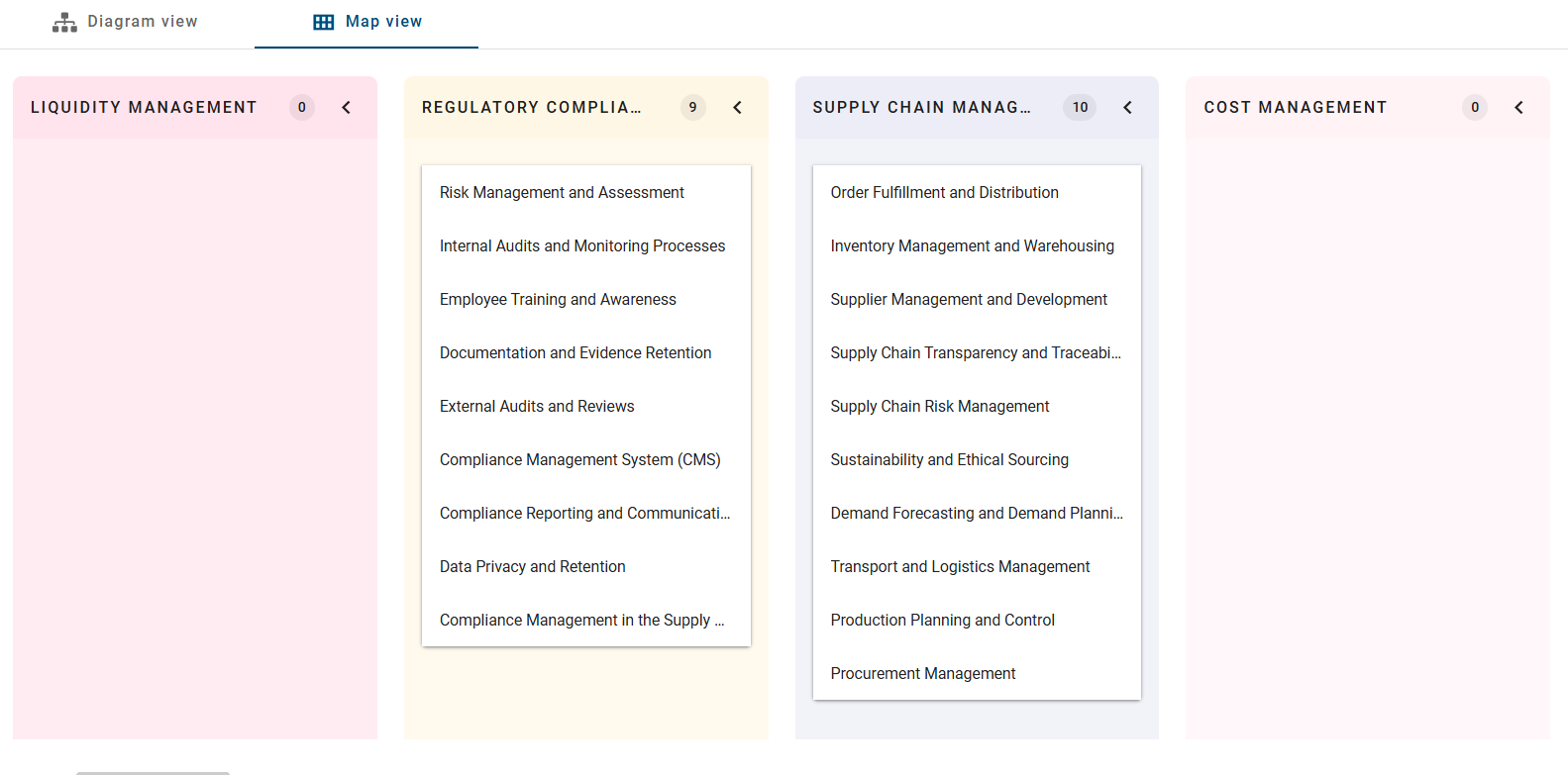 This screenshot shows the map view.