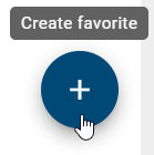 The screenshot shows the button "Create favorite".