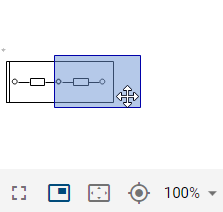 The Screenshot shows the navigator above the navigation bar giving an overview of the diagram.