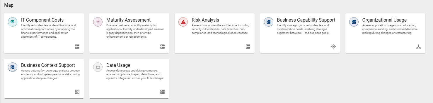 The screenshot shows all insights listed in the "Map" section.