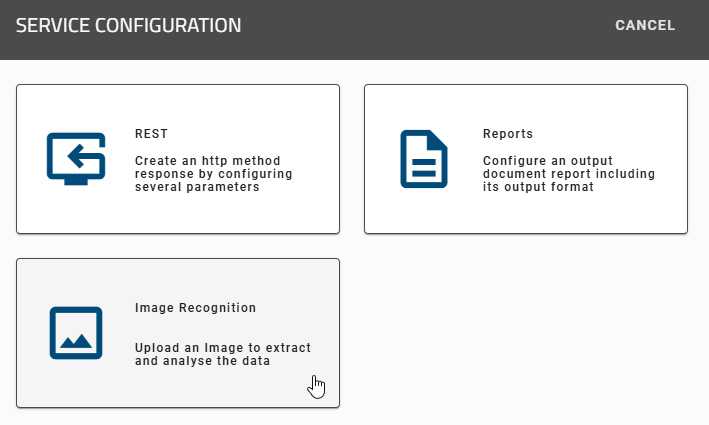 The screenshot shows the option to set up image processing.