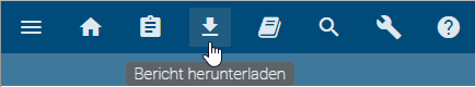 Hier wird die Schaltfläche "Bericht herunterladen" in der Menüleiste angezeigt.