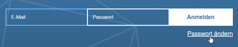 Hier wird die Schaltfläche "Passwort ändern" auf dem Login-Bildschirm angezeigt.