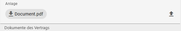 Hier ist das Feld "Anlage" im Formular abgebildet.