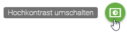 Der Screenshot zeigt die Schaltfläche "Hochkontrast umschalten".