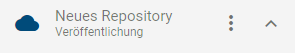 Hier wird der aktuelle Bereich "Veröffentlichung" unterhalb des Repository-Namens angezeigt.