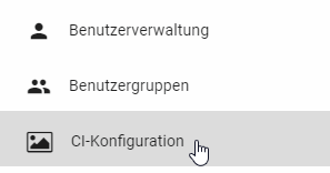 Hier wird der Reiter "CI-Konfiguration" in der Administration dargestellt.