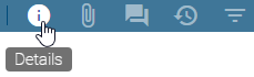 Dieser Screenshot zeigt die Schaltfläche "Details" in der Menüleiste.
