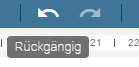 Dieser Screenshot zeigt das Symbol "Rückgängig" in der Menüleiste.