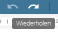 Dieser Screenshot zeigt das Symbol "Wiederholen" in der Menüleiste.