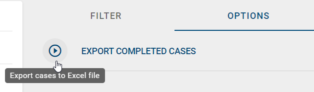 The option to create an event log in the side bar of the case list for a ProcessApp is displayed here.