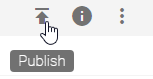 The "Publish" button of a catalog entry is displayed here.